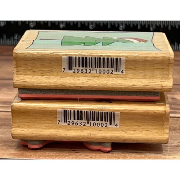 2 2008 HAMPTON ART STUDIO G RUBBER STAMPS RUDOLPH REINDEER HOLIDAY BY KATIE HALL - Picture 4 of 5